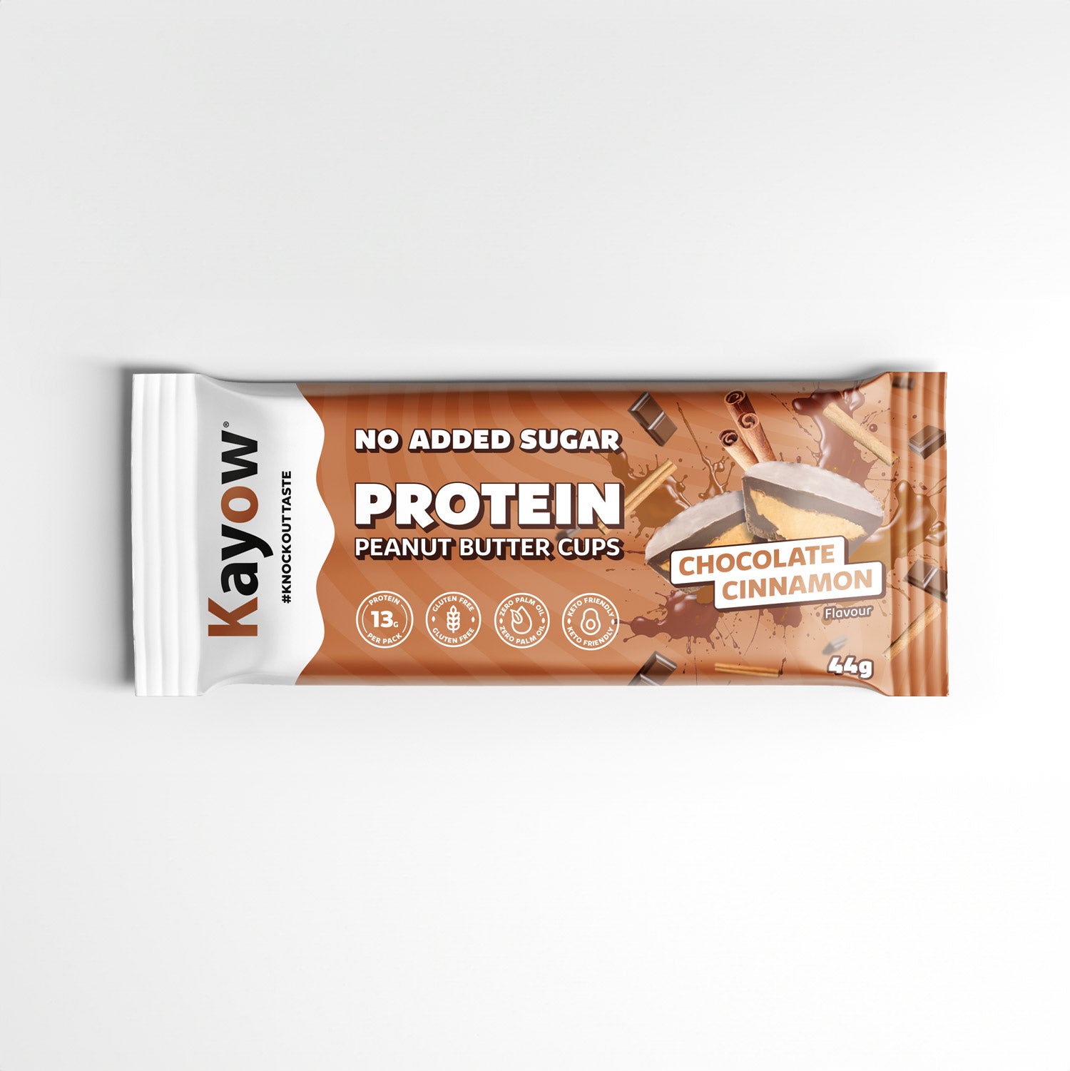 No Added Sugar Protein Peanut Butter Cups Milk Chocolate Cinnamon