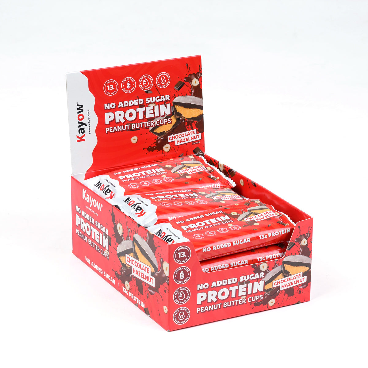 No Added Sugar Protein Peanut Butter Cups Milk Chocolate Hazelnut