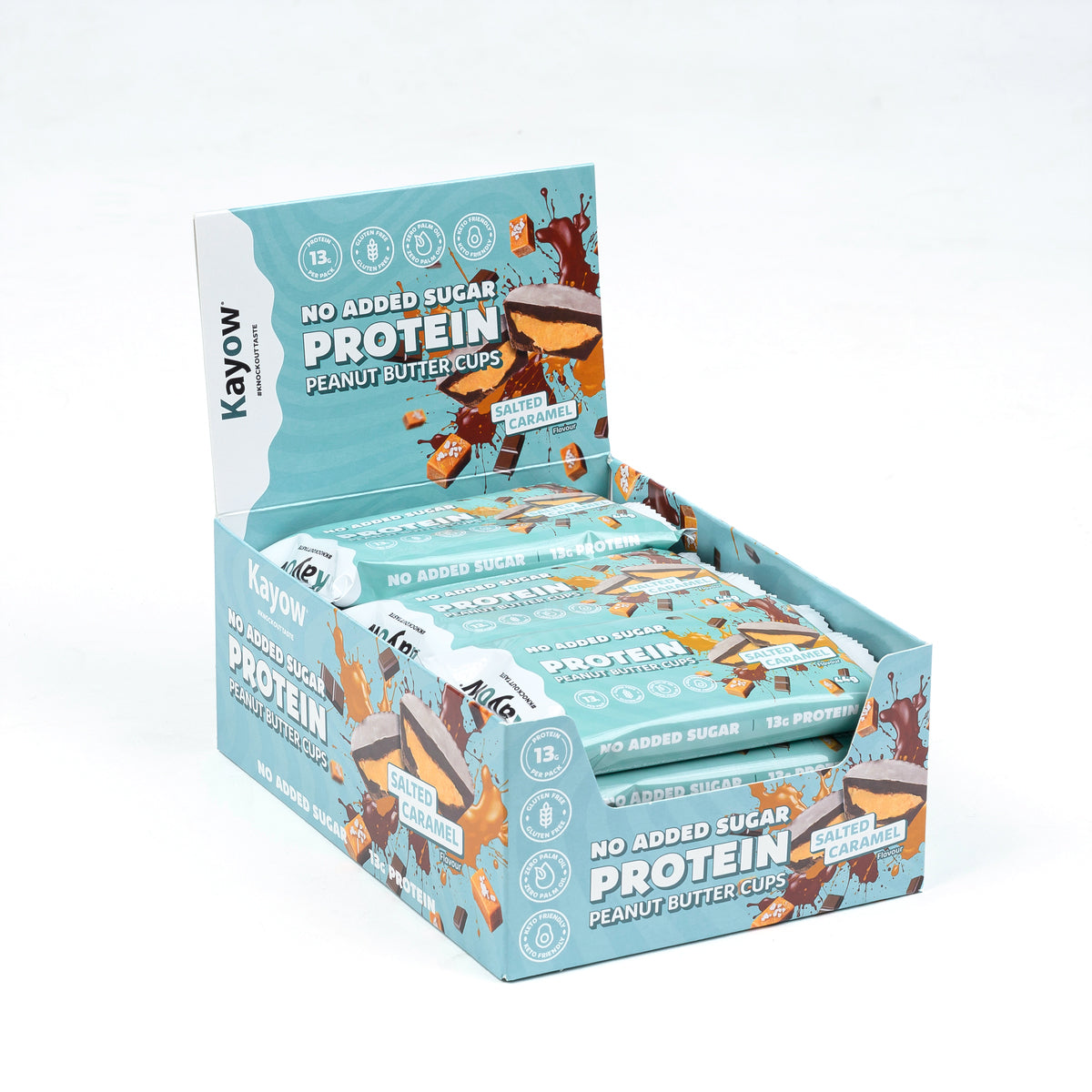 No Added Sugar Protein Peanut Butter Cups Milk Chocolate Salted Caramel